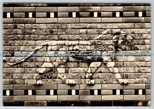 D308273 Staatliche Museen zu Berlin Lowe aus bunt emaillierten Reliefziegeln von