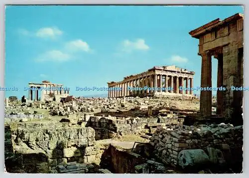 D302320 Athen Die Erektion der Parthenon der Propyläen B Goudis