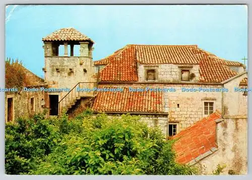 D308292 Korcula Kuca i kula Marka Pola Zadruzna stampa Zagreb 1983 Postkarte