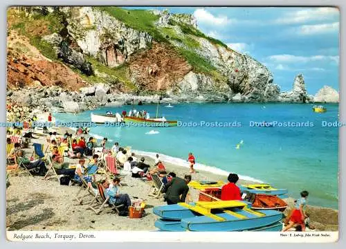D310915 Devon Torquay Redgate Beach E Ludwig John Hinde London Printed in Irelan