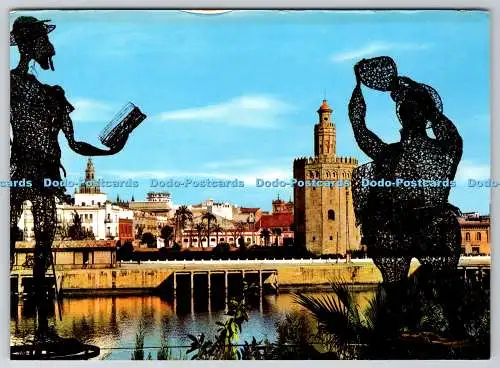 D308311 Sevilla Rio Guadalquivir Torre del Oro y Giralda No 160 RO FOTO Otto Reu