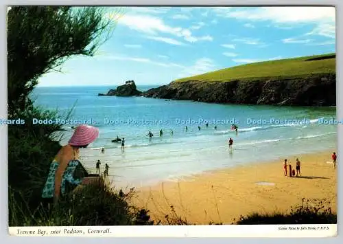 D310928 Cornwall Trevone Bay near Padstow John Hinde F R P S London Printed in I