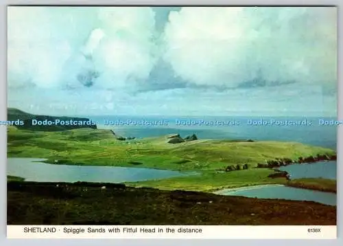 D308378 Shetland Spiggie Sands mit Fitful Head in der Ferne Whiteholme Dundee Ha