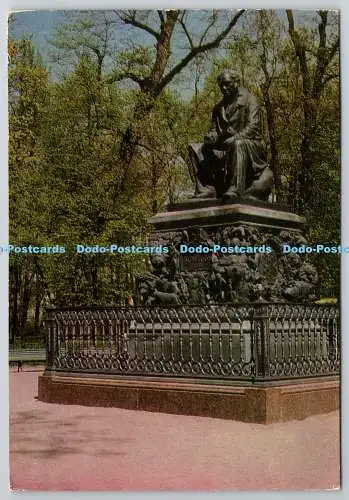 D305009 Leningrad St Petersburg A Denkmal für I A Krilov P K Klodt V Stukalova U