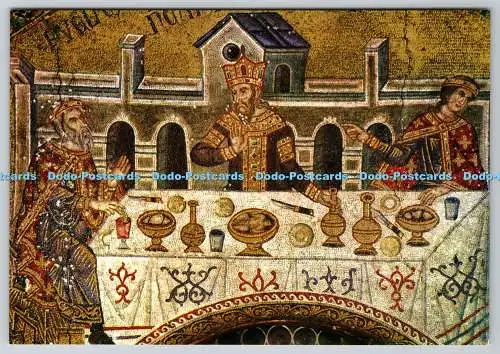 D308406 Venezia Basilica di S marco Battistero Mosaik des 14. Jahrhunderts Herodes Bankqu
