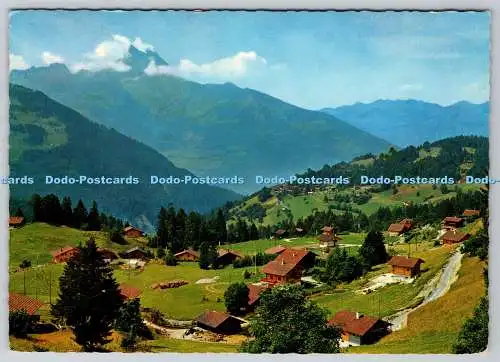 D308407 La Barboleusaz pres Villars Vue sur Gryon et les Dents du Midi Photoglob