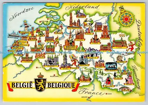 D302567 Belgie Greetings from the Belgian Coast Mao Kruger 1976