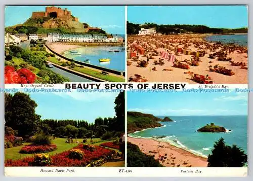 D308614 Beauty Spots Of Jersey Mont Orgueil Castle St Brelades Bay Howard Davis