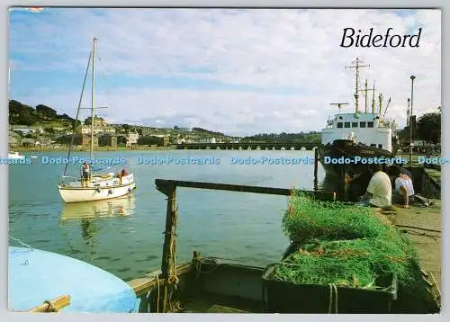 D302660 Bideford River Torridge and Bridge J Salmon Ltd Cameracolour 1991