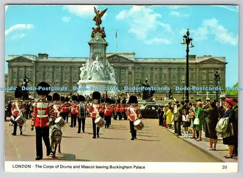 D311247 London The Corps of Drums and Mascot Leaving Buckingham Palace Charles S