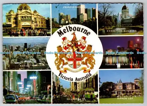 D308637 Australien Victoria Melbourne Die Stadt und ihr Wappen Nucolorvue Pr