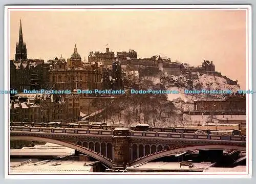 D308645 Schottland Edinburgh Castle im Winter Es steht auf Castle Rock Whiteholme