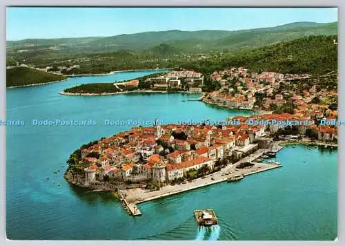 D308670 Kroatien Dubrovnik Neretva Gespanschaft Korcula Gesamtansicht Turiskomerc Zagreb
