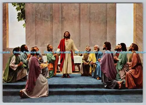 D302720 Passionsspiele 1960 Oberammergau Abendmahlgebet F Bruckmann Nr 114