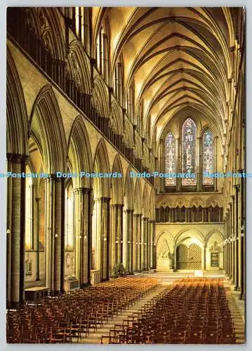 D305351 The Nave Salisbury Cathedral Walter Scott