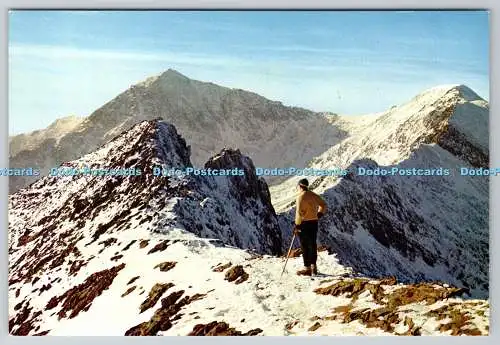 D308737 Snowdon von Crib Goch J Arthur Dixon Farbfoto Naturfotografie