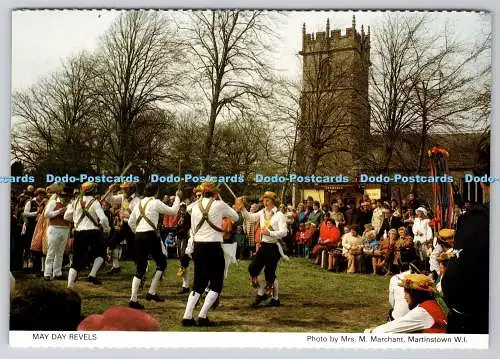 D302799 May Day Revels Dorset Federation of Women Institutes Judges Postkarten Lt