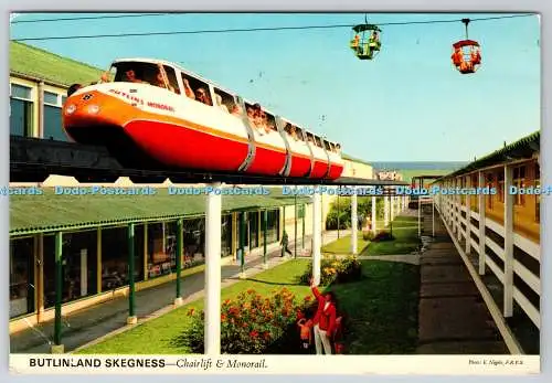 D308773 Butlinland Skegness Sesselbahn und Einschienenbahn E Nagele F R P S John Hinde I