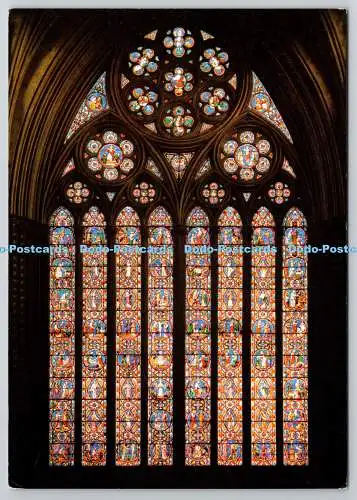D305504 Lincoln Cathedral Ostfenster Walter Scott Bradford natürliche Farbe Pfosten
