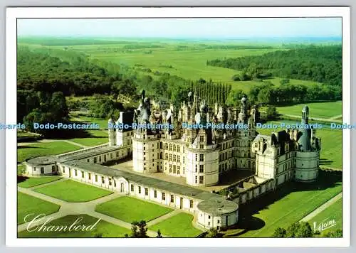 D311511 Chambord Loir et Cher Vue Aerienne du Chateau Valoire Leconte 1998