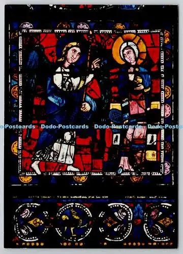 D305516 Kathedrale de Chartres Annonciation Houvet Michon N 48 Postkarte