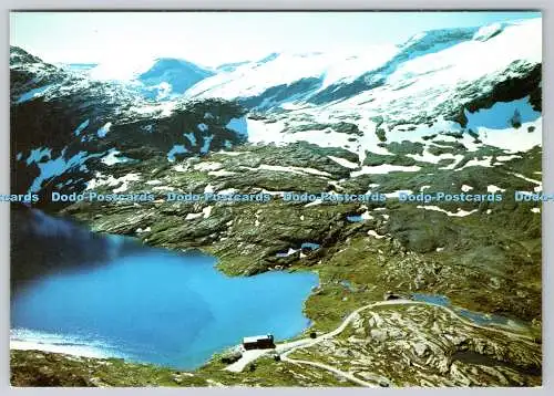 D308893 Norwegen Geiranger Blick von Dalsnibba gegen Djupvatnet und den Gletscher