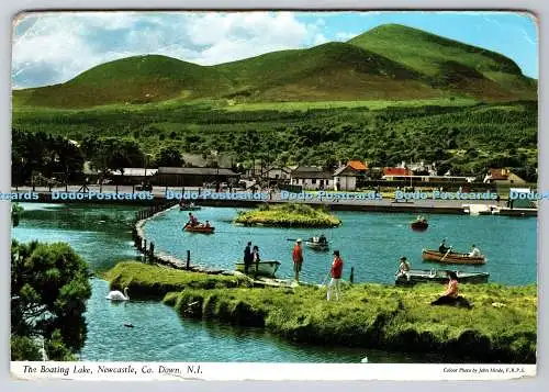 D311592 Newcastle Co Down N I The Boating Lake John Hinde
