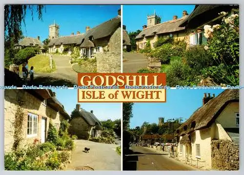 D308953 Isle of Wight Godshill J Salmon Sevenoaks Cameracolour Postkarte England