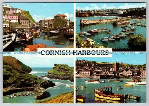 D311599 Cornish Harbours Newquay John Hinde 1986 Multi View