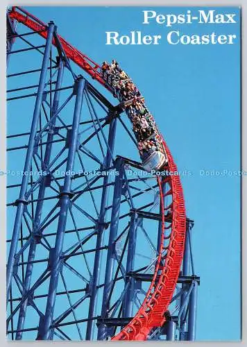D305612 Pepsi Max Achterbahn E T W Dennis Scarborough Alan Curtis Postkarte