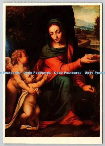 D305617 Paris Louvre Bernadino Luini Jungfrau mit Kind und Engel A Korsch Munche