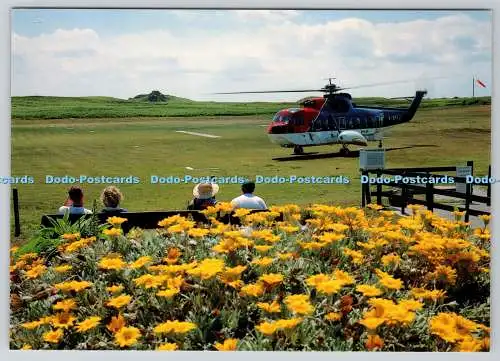D308977 Isles of Scilly Tresco British International Helicopter F E Gibson St Ma