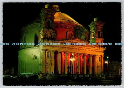 D311623 Malta Mosta Kuppel beleuchtet Das Malta Import und Export Haus Krüger