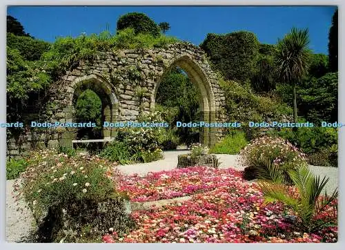 D308979 Isles of Scilly Tresco Gardens Überreste der alten Abtei F E Gibson St Ma