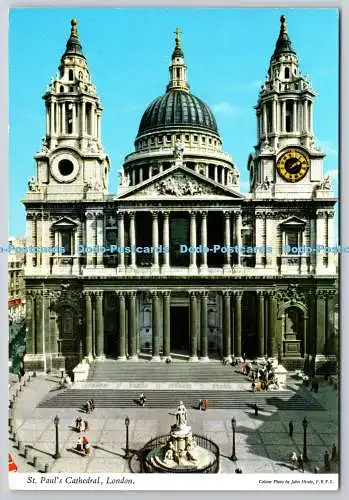 D305675 London St Pauls Cathedral John Hinde F R P S Postkarte