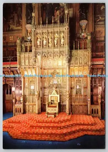 D305775 House of Lords The Throne Walter Scott Bradford England Colour Series Na