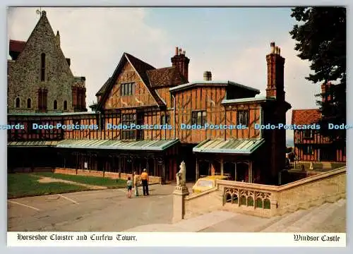 D311785 Windsor Castle Hufeisen Kreuzgang und Ausgangssperre Turm Foto Präzisionsfarbe