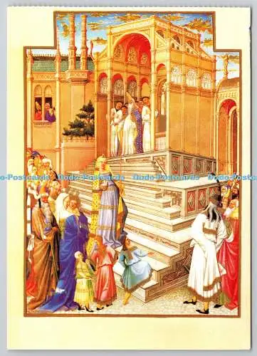 D305808 Die Reinigung der Jungfrau Tres Riches Heures Buch mit 30 Postkarten M