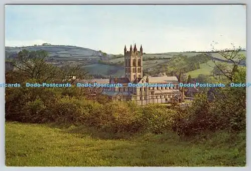 D311830 Buckfast Abbey From the Hills