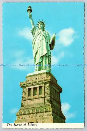 D305826 New York Bedloes Island Freiheitsstatue Manhattan Postkarte Plasti
