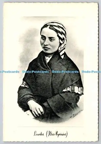 D305837 Original Portrait Bernadette Soubirous Combier Macon Nr 500 Postkarte