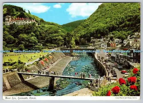 D311858 Lynmouth Devon River Lyn John Hinde