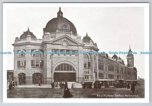 D311879 Melbourne New Railway Station E R Victoria The Garden State of Australia