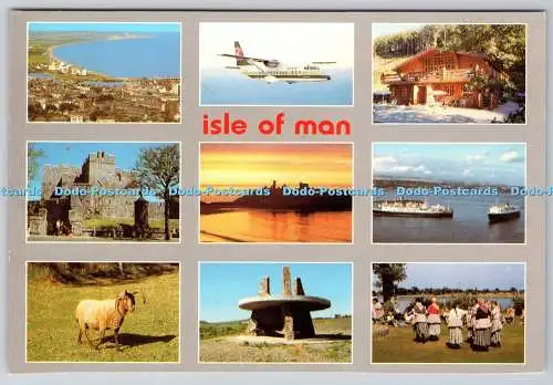 D311889 Isle of Man Welldon Karten Multi View