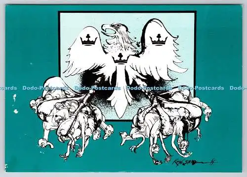 D311898 Gewinne aus Armut Ralph Steadman WoW-Kampagnen Leeds Postkarten