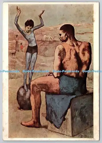 D305888 Moskauer Puschkin-Museum Pablo Picasso Akrobat a la Boule Pallas Postkarte