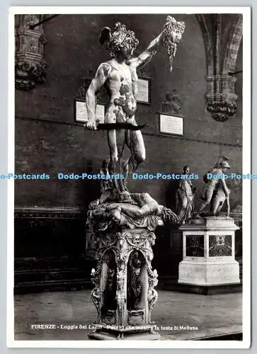 D305890 Firenze Loggia dei Lanzi Perseo che mostra la testa di Medua B Cellini F