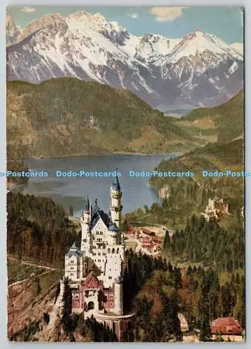 D305912 Königsschloss Neuschwanstein Hohenschwangau Alpsee Tiroler Hochgebirge F