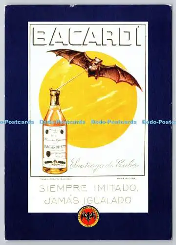 D305933 Bacardi Rum 50er Jahre Kubanische Werbung Casa Fundada en Cuba 1862 Bat Devi