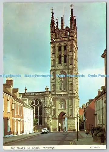 D306155 Warwick St Marys The Tower Judges Hastings England Postkarte